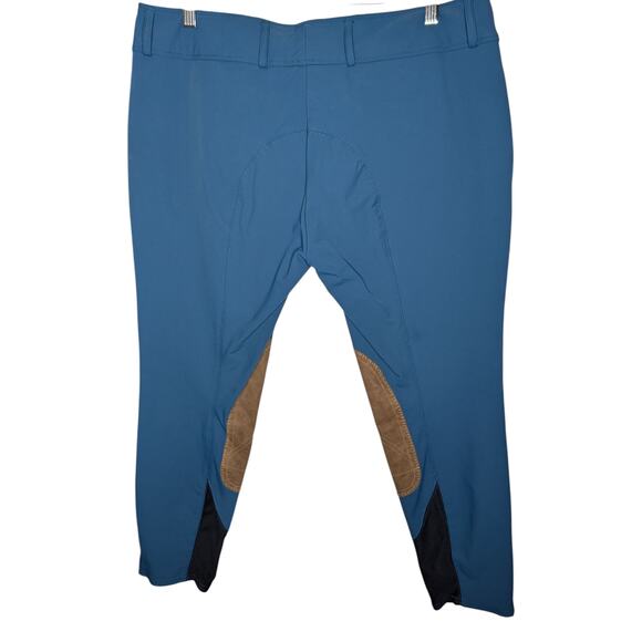 R J Classics Gulf Front Zip Breech Equestrian Breeches Blue - Picture 4 of 8